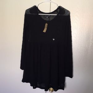 NWT Black Babydoll Sweater